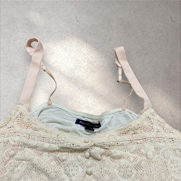 American Eagle Outfitters Cottagecore Babydoll Lace Tiered Cami - Picture 5 of 6